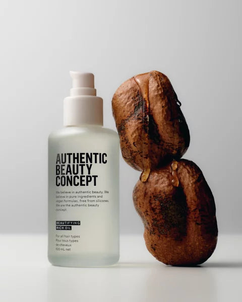 Authentic Beauty Concept Beautifying Rich Oil 100ml — ingredients close-up