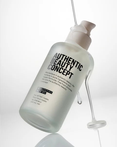 Authentic Beauty Concept Beautifying Rich Oil 100ml — in use