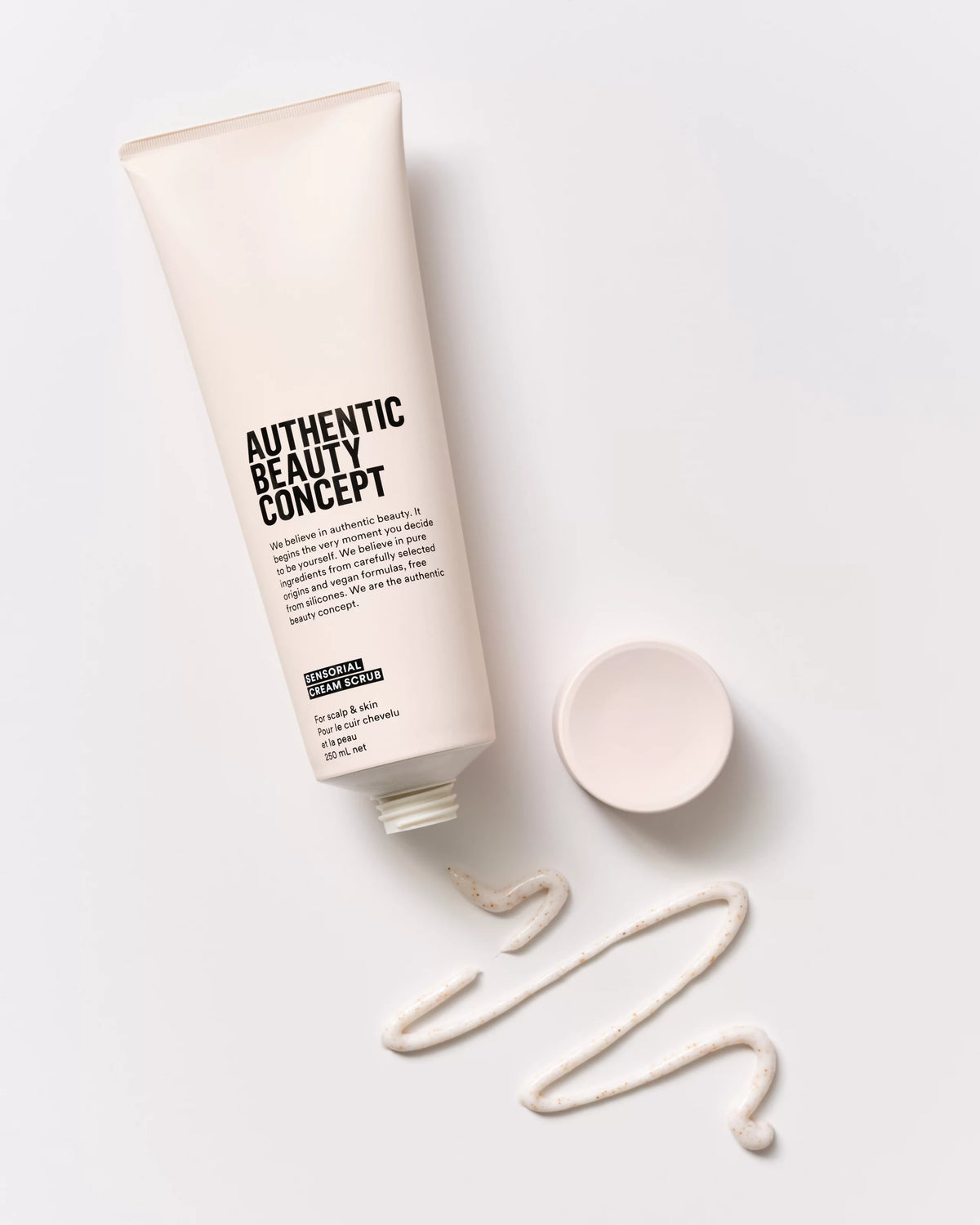 Authentic Beauty Concept Sensorial Cream Scrub 250ml — in use