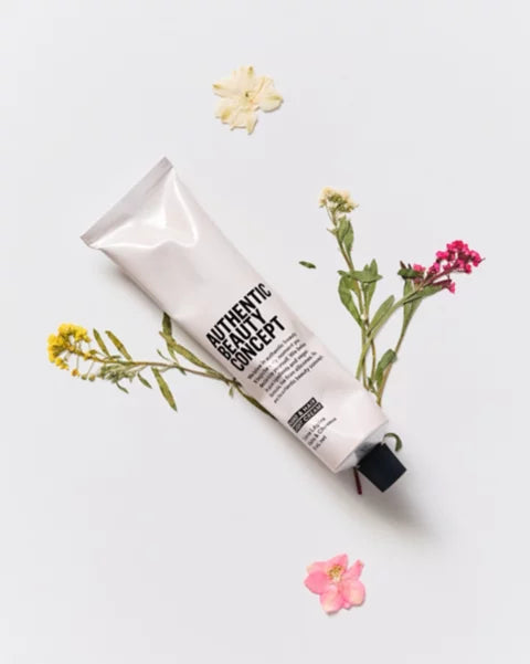 Authentic Beauty Concept Hand & Hair Light Cream 30ml — in use