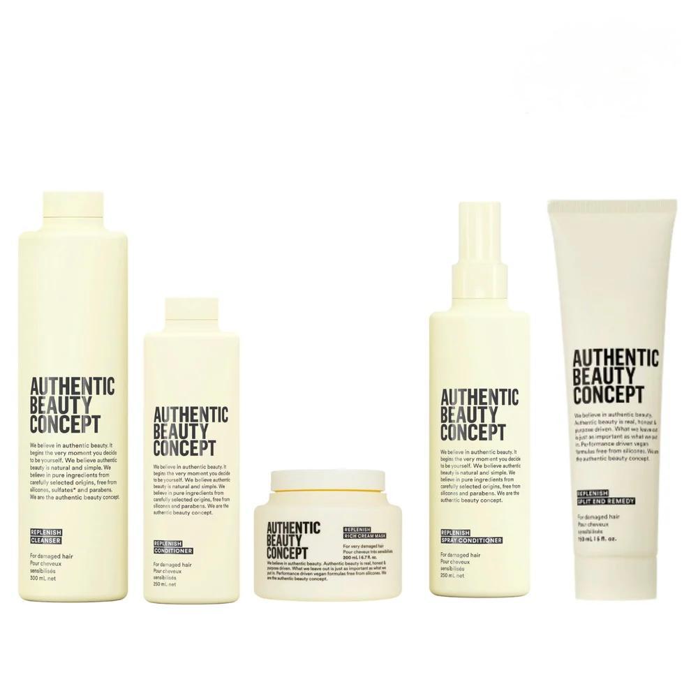 Replenish Mega Pack, Authentic Beauty Concept haircare set for damaged hair